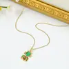 Serie de Verano Oceánica Transfronteriza Europea y Americana Collar de Peces de Colores Cadena para Clavícula de Pez Dorado de Moda Personalizada Moda Versátil Al por Mayor