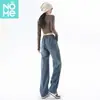 Nuevos jeans de mezclilla para hombre y mujer, estilo americano retro moderno, pantalones rectos desgastados, jeans casuales de pierna ancha de alta costura para primavera/verano
