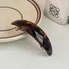 Pinza para el Cabello Curva de Acetato Imitación con Resorte para Mujer, Pinza Horizontal de Alta Gama para la Parte Posterior de la Cabeza, Pinza Grande Nueva para Peinados Recogidos