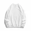 Sudadera de Algodón Terry Pesado con Cuello Redondo 350g Ajuste Holgado Personalizado Hombro Caído Chaqueta Estampado de Otoño Bordado de Logo