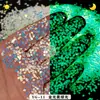 Lantejoulas que Brilham no Escuro Glitter Nail Art DIY Lantejoulas Sonhadoras Fluxo Misto Glitter Multicor Tartaruga Luminescente Noturna