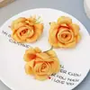 Estilo Europeo Flor de Rosa Pequeña Tela de Seda Decoración Retro Atmósfera de Paisaje Flor Artificial DIY Accesorios de Flor Seca Flor de Plástico