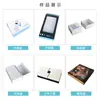 Caja de Embalaje de Fábrica de Shenzhen Caja de Embalaje Personalizada para Instrumento de Belleza Rf Caja Tipo Libro con Ventana Estampado en Caliente Caja Tipo Flip con Imán
