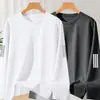 Nueva colección Primavera/Otoño 2026: camiseta base elástica para hombre, camiseta de manga larga con cuello redondo, ropa de moda para primavera/otoño