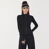 Ropa de Yoga en Oferta para Mujer, Nuevos Tops Redondos para Correr y Fitness, Ropa de Entrenamiento Ajustada de Manga Larga, Chaquetas Deportivas al por Mayor