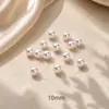 Aretes de Perla de Resina al por Mayor Aretes Elegantes Caja de Cartón Aretes Redondos de Plástico con Aguja Suministro de Taobao