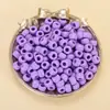 Cuentas de Barril de Acrílico de Agujero Grande de 6*9mm Color Sólido Cuentas de Ábaco Cuentas Sueltas Accesorios para Joyería DIY Materiales Espaciadores para Enhebrar