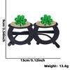 Nuevas gafas de trébol para el festival irlandés, decoración para fiesta de San Patricio, sombrero de hierba de la suerte verde, marco para gafas