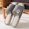 Pantuflas de Lino para Mujer Primavera y Otoño Interior Algodón y Lino Hogar Cuatro Estaciones Pareja Tela Mopas de Piso Hombres Verano Venta al por Mayor Transpirable