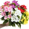 Nuevas Flores Artificiales Impatiens para Decoración de Hogar y Hotel, Adornos Artificiales para Decoración de Jardín Exterior e Interior de Bodas al por Mayor