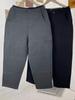 Pantalones casuales rectos de cintura alta para mujer, de color liso, holgados y adelgazantes, estilo coreano, para primavera y otoño, hechos a mano.
