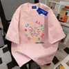 Camiseta de Manga Corta Tie-Dye de Algodón Puro Pesado para Hombres y Mujeres, Nuevo Estilo Verano 2026, Corte Holgado, Adelgazante, Cuello Redondo, Top Chic para Pareja