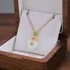 Comercio Exterior de Amazon Venta Caliente Collar de Acero de Titanio Temperamento Femenino Circonita Microincrustada Personalidad Cadena para Clavícula de Alto Sentido Colección Joyería