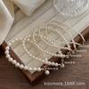 Chenmo Pulsera Nicho Coreano Vintage Cuerda Completa Perla Pequeña Apilada Elegante Estilo Francés Su Cuenta Pulsera Elegante Combinable Mujer