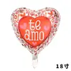 Globo de Película de Aluminio Español de Amor de 18 pulgadas Amor Día de San Valentín Chino Boda Arreglo de Globos Romántico para Confesión
