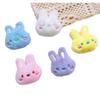 Broche de Cabeza de Conejo de Peluche de Dibujos Animados Muñeca Celebridad de Internet Conejito Peludo Accesorios para Bolsos Zapatos Calcetines Ropa de Dibujos Animados Japoneses y Coreanos