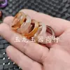 Anillos de Ágata, Calcedonia, Jade al por Mayor, Anillos de Colores Rojo, Amarillo, Azul, Verde, Morado, Blanco, Rosa, Anillos de Jade, Pulseras de Cuentas de Buda, Anillos para Correr