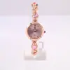 Reloj de Pulsera de Lujo Ligero de Alta Gama para Mujer con Incrustaciones de Cristal y Diamantes, Esfera Redonda Pequeña, Reloj de Pulsera para Mujer, Reloj de Cuarzo para Mujer