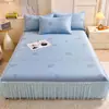 Novedad Primavera/Verano 2026 Polietileno Sensación Fresca Perlas de Hielo Estilo Coreano Encaje Jacquard Estilo Falda de Cama Esterilla Refrigerante Juego de Tres Piezas