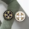 Botón Hueco Metálico Cruzado Estilo Chanel para Traje de Mujer Chaqueta Tweed Botón Decorativo Abrigo Suéter Botón Redondo