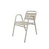 Conjunto de mesa e cadeiras de madeira plástica para exterior, pátio, jardim, varanda, restaurante ao ar livre, bar para refeições, à prova d'água, protetor solar, móveis de metal para exterior