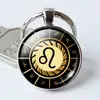 Doze constelações Pedra do Tempo chaveiro desejo AliExpress comércio exterior Europa e Estados Unidos chaveiro pingente moda presente