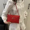 Bolsa de Mão Bordada com Laço e Diamantes para Mulheres 2025 Outono e Inverno Nova Casual Tendência Transversal Ombro Pequena Quadrada
