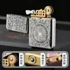Encendedor de queroseno Z790-301 de cobre blanco finamente tallado Tangcao Shangui con varios patrones, múltiples diseños exquisitos y hermosos, al por mayor