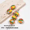 Cuentas Pintadas a Mano Coloridas DIY Joyería Hecha a Mano Cuentas Sueltas Pendientes Pulsera Colgante con Collar Lindo