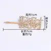 Grampo de Cabelo Colorido Geométrico da Moda com Strass, Presilha Redonda para Meninas, Acessório de Cabelo para Parte de Trás da Cabeça