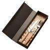 Cuchara de café de acero inoxidable 304 personalizada, palillos, un juego de vajilla navideña de alto valor estético, juego de cuchillo y tenedor, caja de regalo