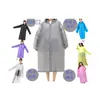 Impermeable no desechable al por mayor moda adulto con capucha impermeable para lluvia impermeable de punto turístico para kayak portátil engrosado