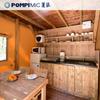 Tienda de Casa de Madera Fábrica Personalizada Camping en el Bosque Original Ecológico Lujo Ligero Triángulo Loft Tienda Cabaña Homestay