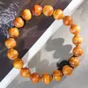 Pulsera de Tuiya Taihang Material Envejecido Pulsera de Cuentas Linterna Roja de Aceite Material Viejo Alto Contenido de Aceite Madera Natural Fragante Pulsera de Rosario