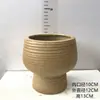 Maceta de Cerámica sin Esmalte Estilo Retro, Transpirable, Grande y Gruesa, Adecuada para Flores de Balcón, Plantas Verdes, Plantas de Interior como Árbol de Dinero, Maceta Pequeña