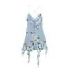 Comercio Exterior 2026 Otoño Nuevo Estilo Europeo y Americano Moda Femenina Sexy Chica Caliente Vestido Corto de Malla de Seda 5039122