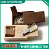 Pen Drive USB de Cristal de Bambu Carbonizado Criativo Fino Cristal de Nogueira Pen Drive USB Presente Publicitário Pen Drive USB Pode Gravar Logo