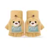 Luvas Espessas de Inverno para Crianças com Punhos Canelados de Camada Dupla, Luvas Quentes de Alta Elasticidade para Mulheres, Luvas de Tricô Espessas para Homens