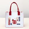 Nuevo Bolso de Fieltro Lindo Personalizado Creativo de Dibujos Animados Bolso Tote de Fieltro Caqui Ruyi Fieltro Mano Regalo