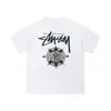 260g Hip-Hop Verano Nueva Moda Estilo Colaboración Personaje Letra Patrón Estampado Casual Holgado Cuello Redondo Manga Corta