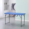 Mesa plegable portátil para exteriores, para puesto de mercado nocturno, sencilla, rectangular, para reuniones, hogar, comedor, mesa y silla de comedor