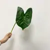 Celebriade da Internet Simulação de Passeio Tropical Planta Folha de Inhame Colorida Flor Artificial Decoração de Casa Vaso de Paisagem Enfeites para Arranjo de Flores Planta em Vaso