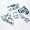 Conector de tubo quadrado 40 para toldo de carro suporte de prateleira sem solda tubo de aço quadrado conexões galvanizadas encaixe de pressão fixo