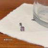 Clavos Espirales de Acero de Titanio con Circonita de Colores Brillantes para Mujeres, Agujas Plateadas para Perforación de Oreja, Pequeños y Exquisitos, No Necesitan Quitarse los Aretes para Dormir