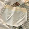 Ropa interior de seda helada sin costuras en bloques de color para mujer, ligera, transpirable, de alta elasticidad, con realce 3D en forma de durazno, bragas tipo triángulo de cintura media que no aprietan para niñas