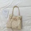 Shuai Mi Home Estilo Coreano Ins Lunares para Mujer 2026 Nuevo Nicho Cordón Moda para Viajar Bolso Tote de Hombro Único Bolso de Mano