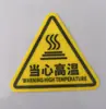 Advertencia de Peligro Eléctrico y Descarga Eléctrica. Cuidado con las lesiones mecánicas y preste atención a la seguridad. Señales de Advertencia de Equipo de Alta Temperatura