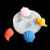 Molde de chocolate de concha de mar concha molde de silicona epoxi espejo molde de arcilla molde para hornear pastel fondant