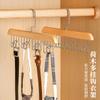 Percha de Madera Maciza, Hombro Ancho, Antideslizante, Anti-Marcas de Hombro, Perchero para Armario, Tendedero, Almacenamiento, Nuevo Estilo Chino
