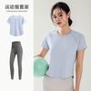 Conjunto de Roupas de Yoga para Mulheres, Roupa Fitness Emagrecedora de Primavera, Conjunto Esportivo para Corrida, Treinamento de Pilates, Ciclismo, Roupa para Corrida Matinal